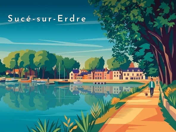 Les bords de l'Erdre — Pôdevache, visuel seul
