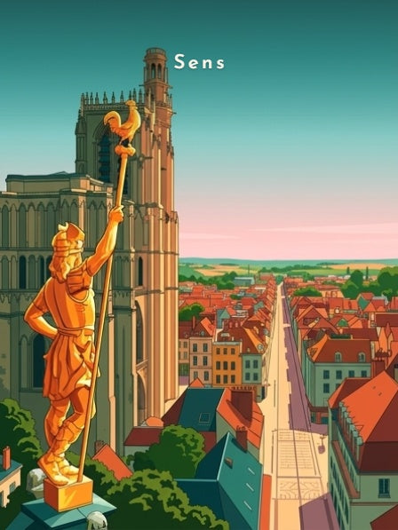 Brennus et la cathédrale Saint-Étienne — Pôdevache, visuel seul