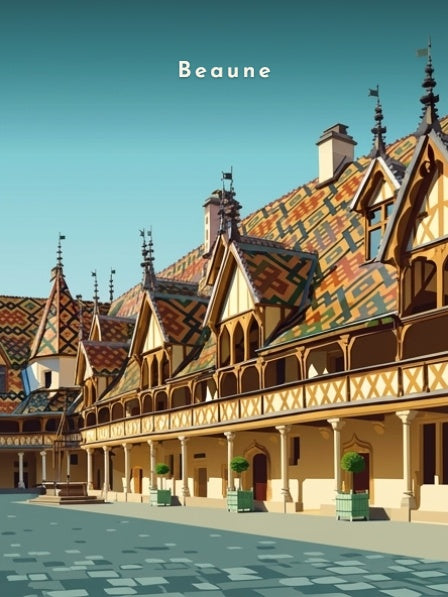 La cour de l'Hôtel-Dieu — Pôdevache, visuel seul