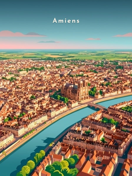La cathédrale Notre-Dame et la Somme — Pôdevache, visuel seul