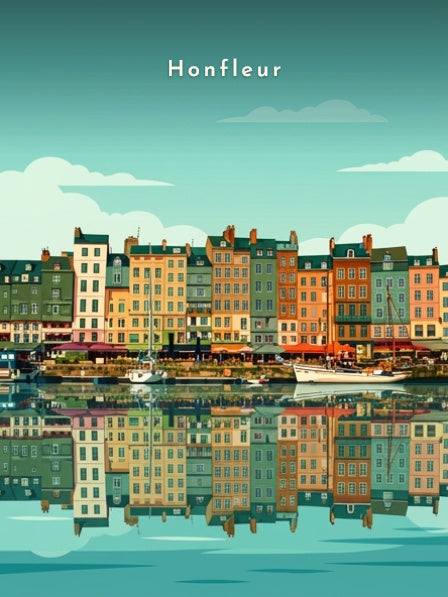Façades et reflets sur le Vieux Bassin — Pôdevache, visuel seul