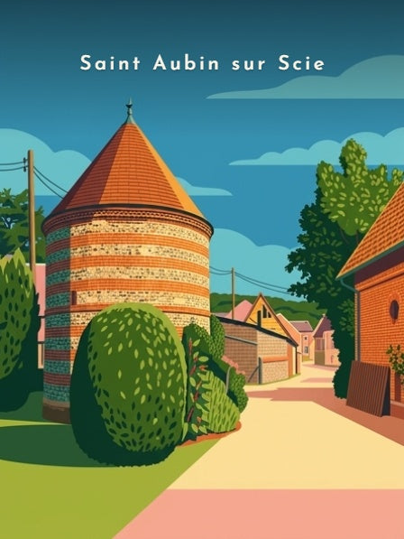 Saint Aubin sur Scie — Pôdevache, visuel seul