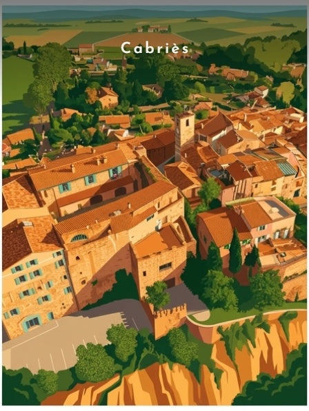 Le château et le vieux village — Pôdevache, visuel seul