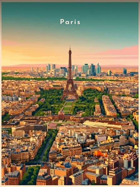 La tour Eiffel et le Champ-de-Mars — Pôdevache, visuel seul