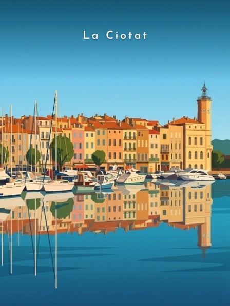 Reflets sur le Vieux-Port — Pôdevache, visuel seul