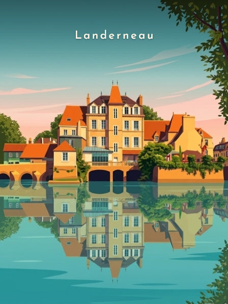 Le pont de Rohan et ses reflets — Pôdevache, visuel seul