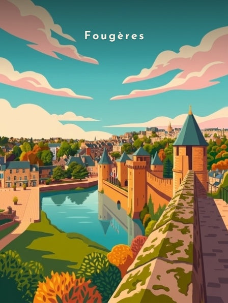 Chemin de ronde et douves — Pôdevache, visuel seul