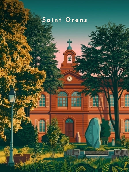 La mairie depuis le jardin — Pôdevache, visuel seul