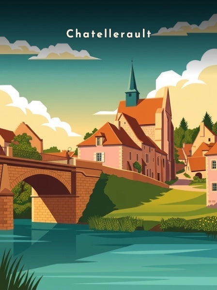 Le pont et l'église — Pôdevache, visuel seul