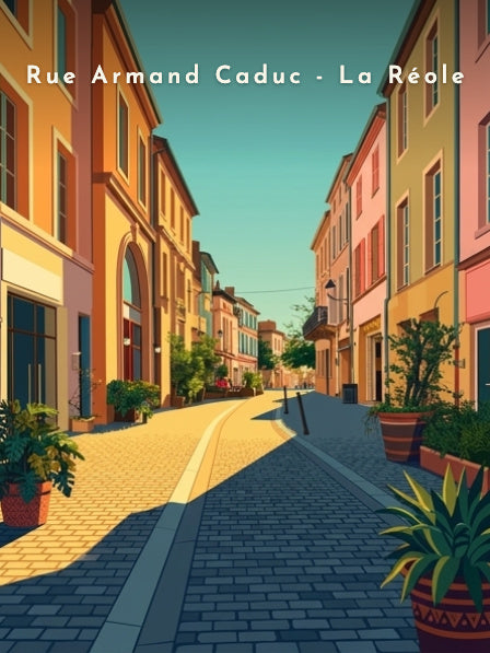 Rue Armand Caduc - La Réole — Pôdevache, visuel seul
