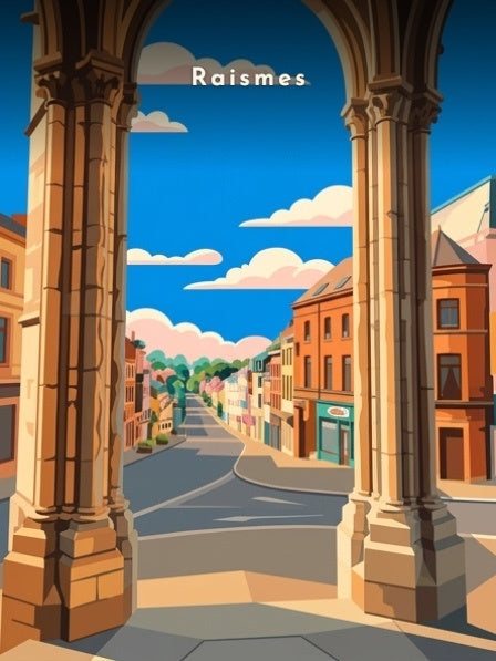 Perspective sous l'arcade — Pôdevache, visuel seul