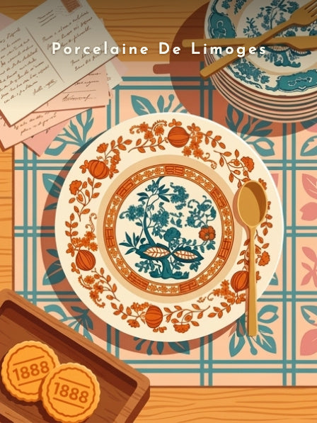 Porcelaine De Limoges — Pôdevache, visuel seul