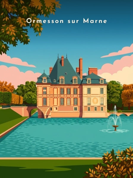 Le château et son bassin — Pôdevache, visuel seul