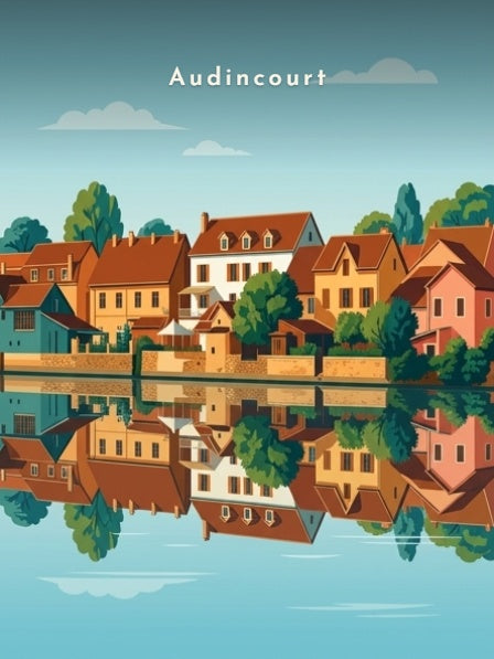 Les rives du Doubs — Pôdevache, visuel seul