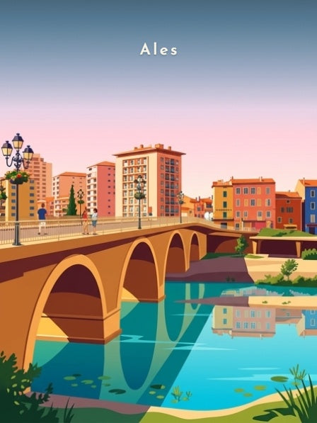Le Pont Vieux sur le Gardon — Pôdevache, visuel seul