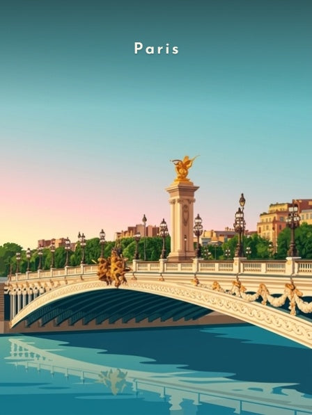 L'arche du pont Alexandre-III — Pôdevache, visuel seul