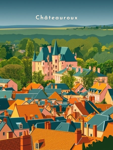 Château Raoul au-dessus des toits — Pôdevache, visuel seul