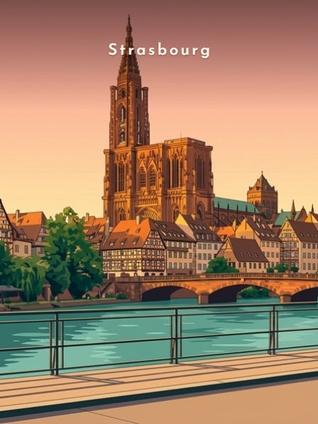 Cathédrale Notre-Dame depuis l'Ill — Pôdevache, visuel seul