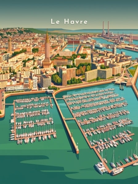 Le port de plaisance et Saint-Joseph — Pôdevache, visuel seul