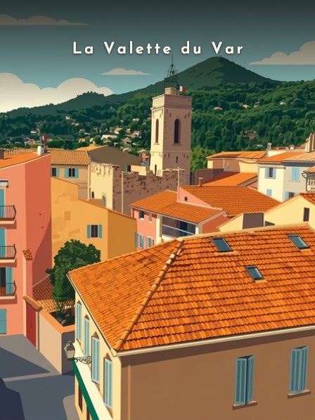 Le clocher et le mont Coudon — Pôdevache, visuel seul