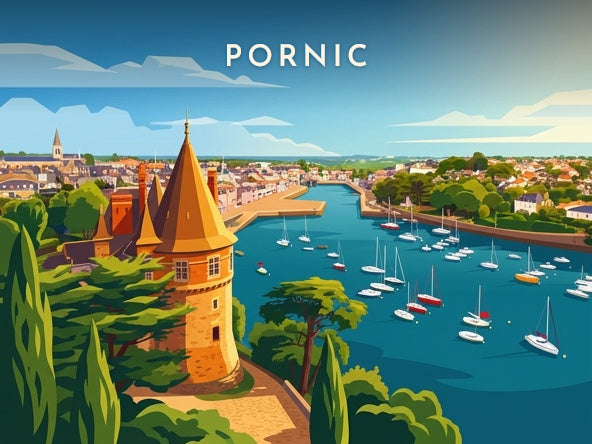 Le château et le vieux port — Pôdevache, visuel seul