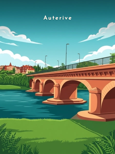 Le pont sur l'Ariège — Pôdevache, visuel seul