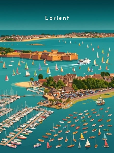 Rade et citadelle de Port-Louis — Pôdevache, visuel seul
