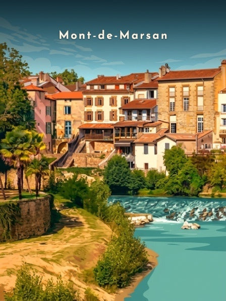 Les berges de la Midouze — Pôdevache, visuel seul