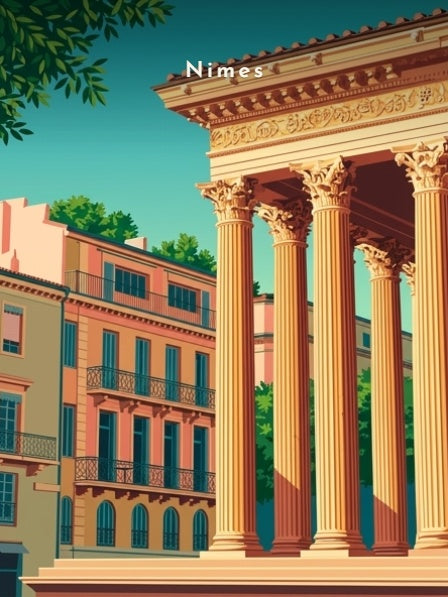 Colonnade de la Maison Carrée — Pôdevache, visuel seul
