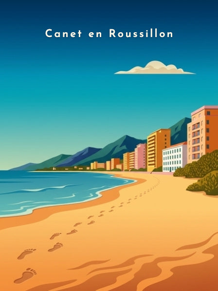 Les Albères depuis la plage — Pôdevache, visuel seul