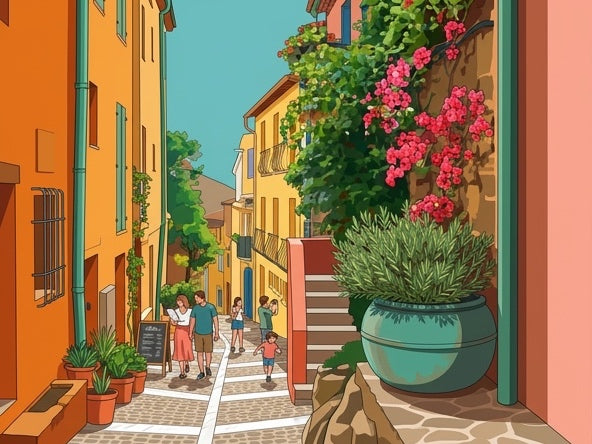 Ruelle du quartier du Mouré — Pôdevache, visuel seul