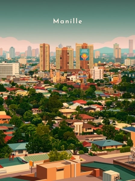 Panorama sur la ville — Pôdevache, visuel seul