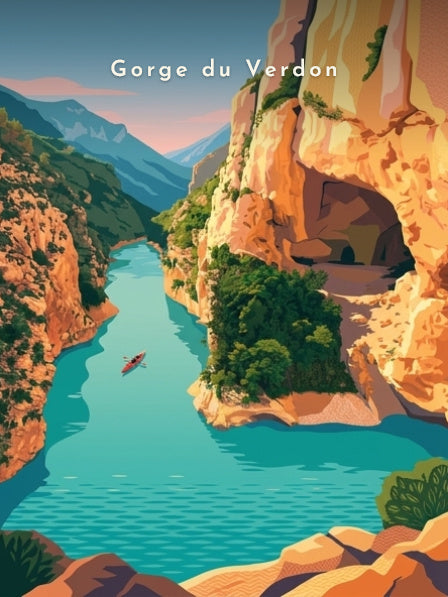Gorge du Verdon — Pôdevache, visuel seul