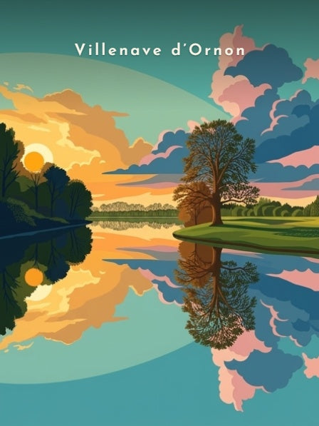 Reflets au coucher du soleil — Pôdevache, visuel seul
