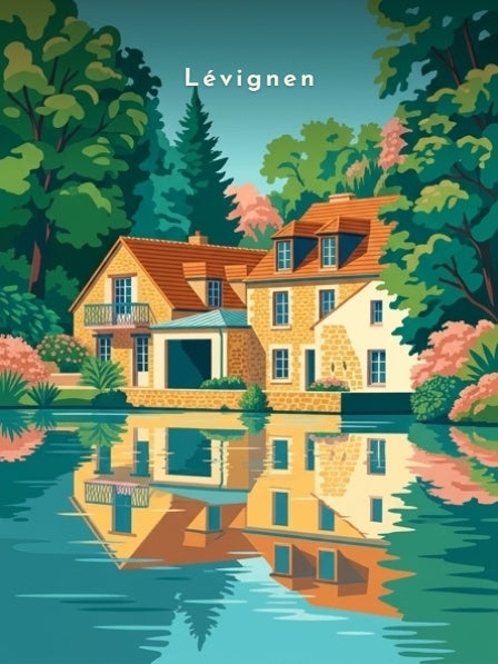 Maison au bord de l'eau — Pôdevache, visuel seul