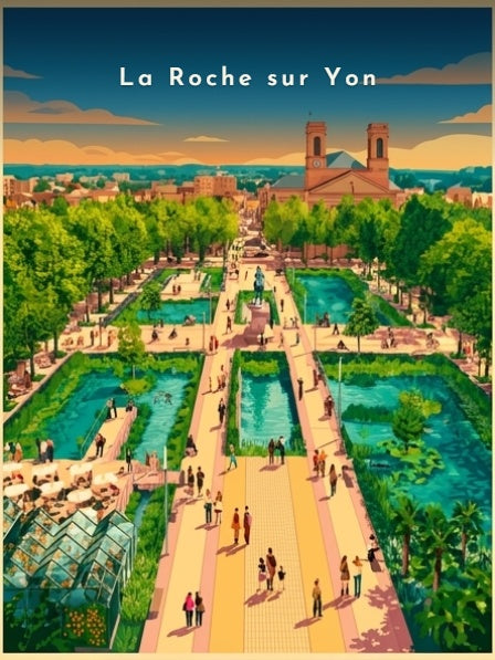 Perspective de la place Napoléon — Pôdevache, visuel seul