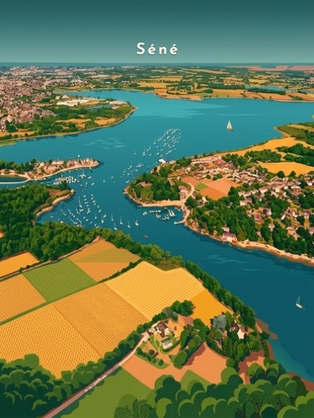 Port-Anna et le golfe du Morbihan — Pôdevache, visuel seul