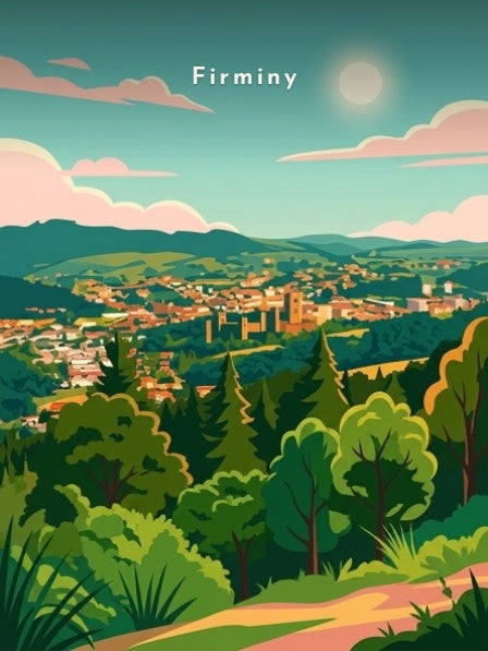 Panorama sur la vallée de l'Ondaine — Pôdevache, visuel seul