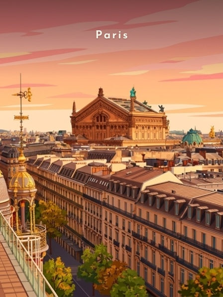 L'Opéra Garnier depuis les toits — Pôdevache, visuel seul