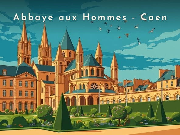 Abbaye aux Hommes - Caen — Pôdevache, visuel seul