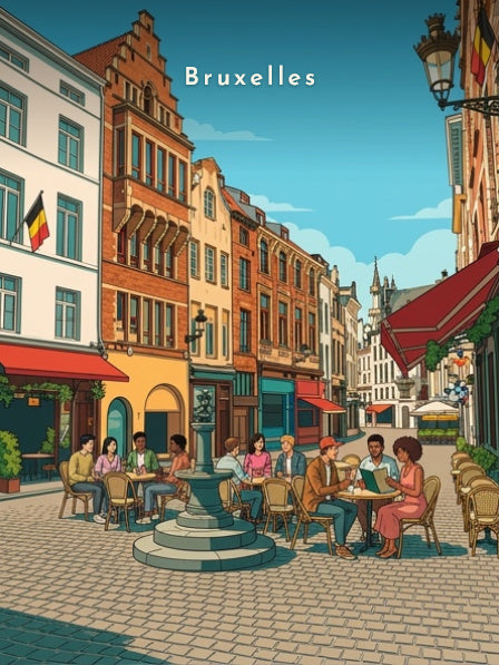 Terrasses du centre historique — Pôdevache, visuel seul