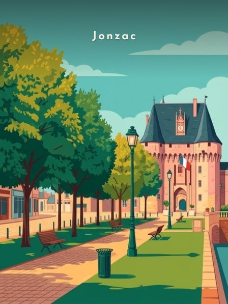 Le château depuis la promenade — Pôdevache, visuel seul