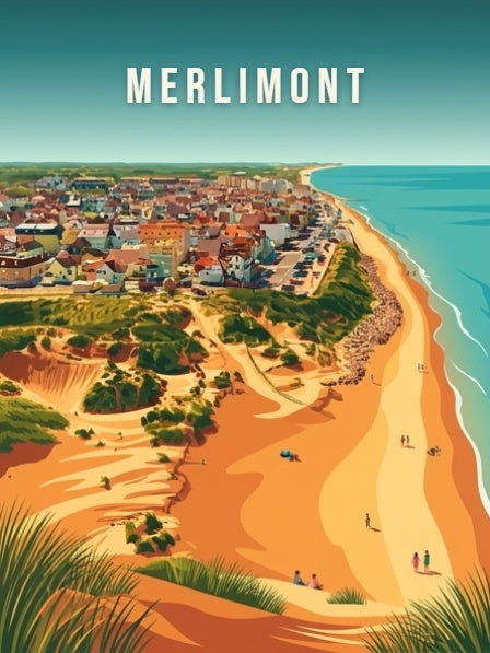 La plage depuis les dunes — Pôdevache, visuel seul