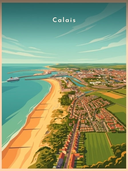 La plage et le port — Pôdevache, visuel seul