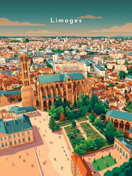 Cathédrale et jardins de l'Évêché — Pôdevache, visuel seul