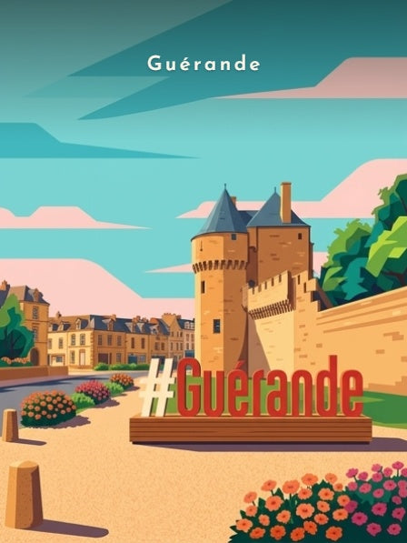 Lettres géantes et porte Saint-Michel — Pôdevache, visuel seul