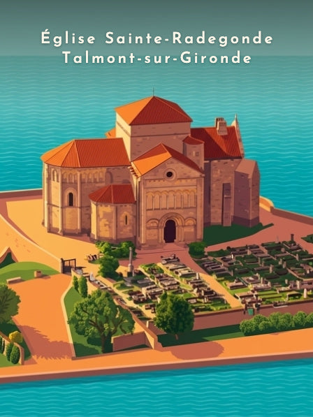 Église Sainte-Radegonde Talmont-sur-Gironde — Pôdevache, visuel seul