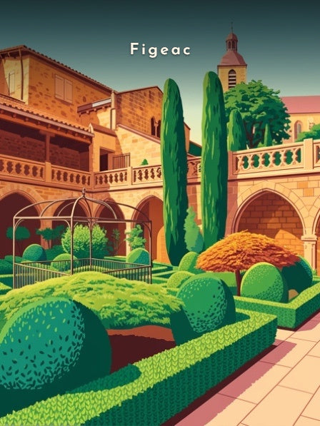 Le cloître et les jardins — Pôdevache, visuel seul