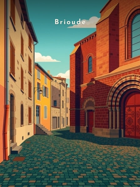Ruelle pavée au pied de la basilique — Pôdevache, visuel seul