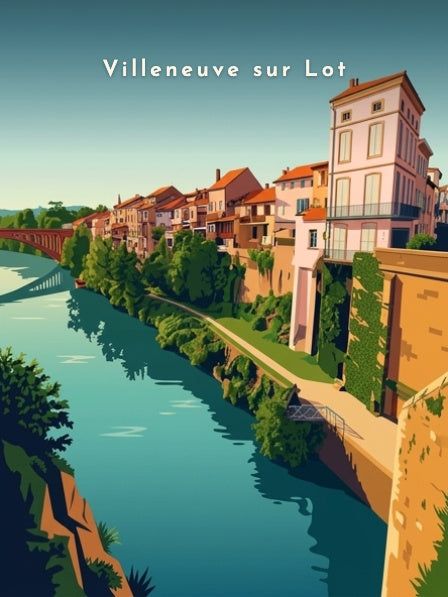 Les berges du Lot — Pôdevache, visuel seul